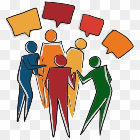 Group Of People Talking Clipart, HD Png Download - people talking png