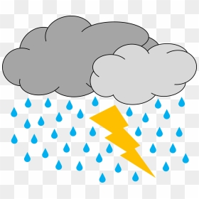 Thunder And Lightning Clipart, HD Png Download - thunder png