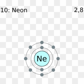 Neon Electron Shell Diagram, HD Png Download - neon png