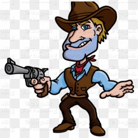 Cartoon Cowboy Transparent Background, HD Png Download - cowboy png