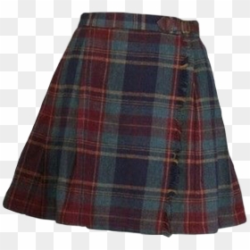 Aesthetic Plaid Skirt Png, Transparent Png - fashion png