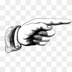 Hand Pointing Right Png, Transparent Png - pointing finger png