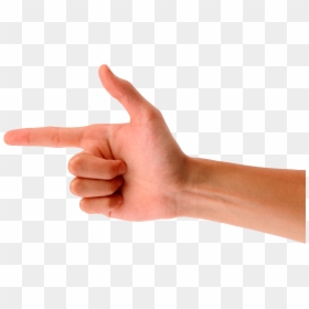 Finger Gun Transparent Background, HD Png Download - pointing finger png