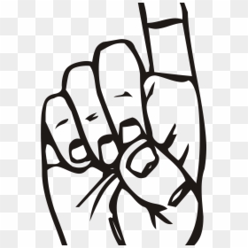 Finger Point Up Vector, HD Png Download - pointing finger png