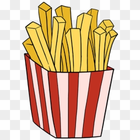 Desenho De Batata Frita Png, Transparent Png - french fries png