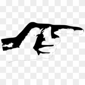 Dedos Apontados Silhueta Png, Transparent Png - pointing finger png