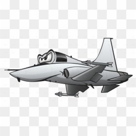 Cartoon Fighter Jet Art, HD Png Download - jet png