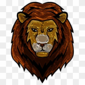 Gambar Kepala Singa, HD Png Download - lion head png