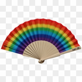 Hand Fans Rainbow, HD Png Download - fan png