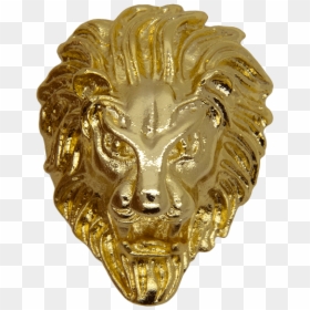 Lion Head Gold Transparent, HD Png Download - lion head png