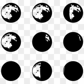 Free Svg Moon Phases, HD Png Download - full moon png