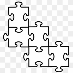 5 Puzzle Pieces Template, HD Png Download - puzzle png