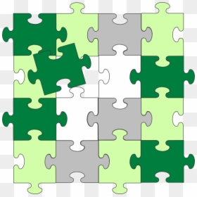 Green Jigsaw Puzzle, HD Png Download - puzzle png