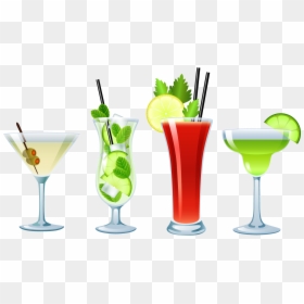 Cocktails White Background, HD Png Download - cocktail png