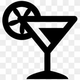 Cocktail Icon Black, HD Png Download - cocktail png