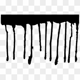 Transparent Black Paint Dripping, HD Png Download - dripping blood png