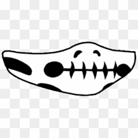 #mask #cool #skeleton #gacha #gachalife #gachaverse - Gacha Life Face Mask, HD Png Download - white mask png