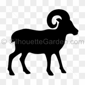 Mammal Clipart Ram - Silhouette Of A Doe, HD Png Download - ram animal png