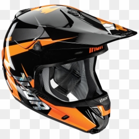 Thor Mx Verge Motocross Helmet Rebound Black Flo Orange - Verge Thor Helmet, HD Png Download - thor helmet png