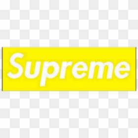 Supreme Logo Png Yellow - Transparent Yellow Supreme Logo, Png Download - supreme sticker png