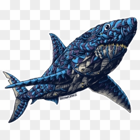 Great White Shark Sticker - Great White Shark Ocean Drawing, HD Png Download - great white png