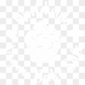 Cupcake, HD Png Download - black and white cupcake png