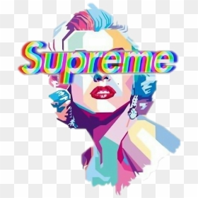 Savage Supreme Rebel Aesthetics Aesthetic Sticker Sun - Marilyn Monroe, HD Png Download - supreme sticker png