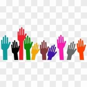 Colorful Hands In The Air Illustration - Initiative Principle Of Management, HD Png Download - hands in the air png