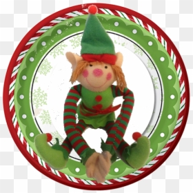 Christmas Dinnerware Clipart, HD Png Download - santa elf png