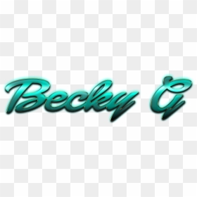 Becky G Decorative Name Png - Graphic Design, Transparent Png - becky g png