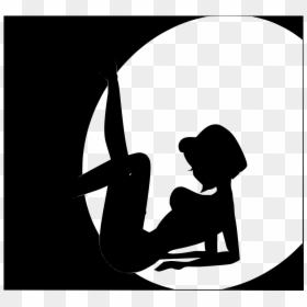 Silhouette Female Pin Up Png, Transparent Png - pin up silhouette png