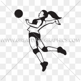 Png Volleyball Spike - Spike Girl Volleyball Clipart, Transparent Png - volleyball silhouette png