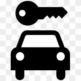 Key, Car, Ride, Transportation, Information, Service - Car Rental Clipart, HD Png Download - key silhouette png