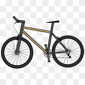 Clip Art Mountain Bike Clip Art Silhouette - Clipart Mountain Bike, HD Png Download - bicycle silhouette png