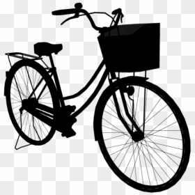 Bicycle Silhouette - Bicycle Png, Transparent Png - bicycle silhouette png