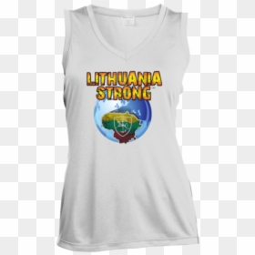 Lithuania Strong Gals Sleeveless Moisture Absorbing - Sleeveless Shirt, HD Png Download - crab silhouette png