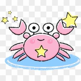 Transparent Cute Border Clipart - Pink Crab Clip Art Png, Png Download - crab clipart png