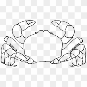 Art,symmetry,monochrome Photography - Crab Clip Art Black And White, HD Png Download - crab clipart png