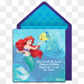 Painel Sublimado Ariel, HD Png Download - little mermaid baby png