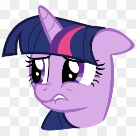 Twilight Sparkle Mlp Faces, HD Png Download - stupid face png