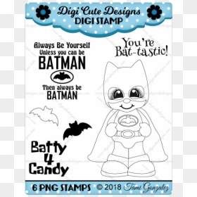 Bat Boy Digi Stamp-batman, Halloween, Comic, Bats - Independence Day, HD Png Download - batman bats png