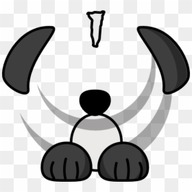 Dog Paw Png Cartoon, Transparent Png - border collie png