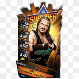 Wwe Supercard Summerslam 17, HD Png Download - rhyno png
