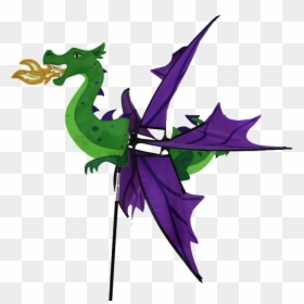 Image Of Flying Dragon Spinner - Cartoon, HD Png Download - purple dragon png