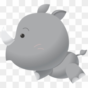 Free To Use &amp, Public Domain Rhinoceros Clip Art - Cute Baby Cartoon Rhino, HD Png Download - rhyno png