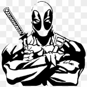 Transparent Car Decals Png - Deadpool Black And White, Png Download - car decal png