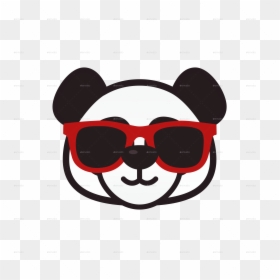 Transparent Cartoon Sunglasses Png - Emoticon Panda, Png Download - emoji sunglasses png