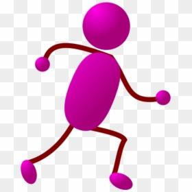 Stick Figure Running Download Clip Art - Clip Art Stick Figure, HD Png Download - running clipart png