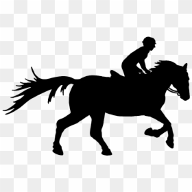 Pferd Und Reiter Clipart - Stallion, HD Png Download - running clipart png