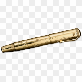 Montblanc Autumn Fountain Pen, Four Seasons Collection - Brass, HD Png Download - pen writing png